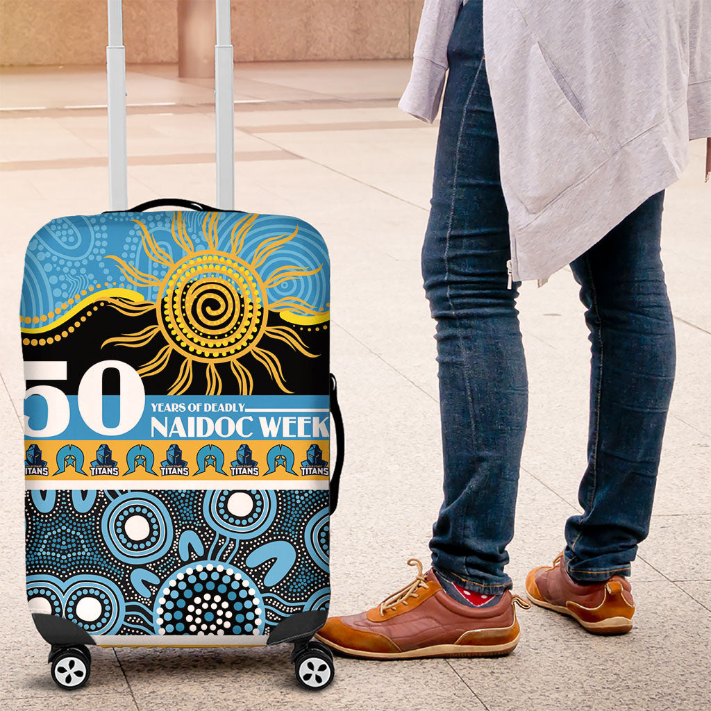 Titans NAIDOC Week Luggage Cover Aboriginal Torres Strait Islanders Vibe