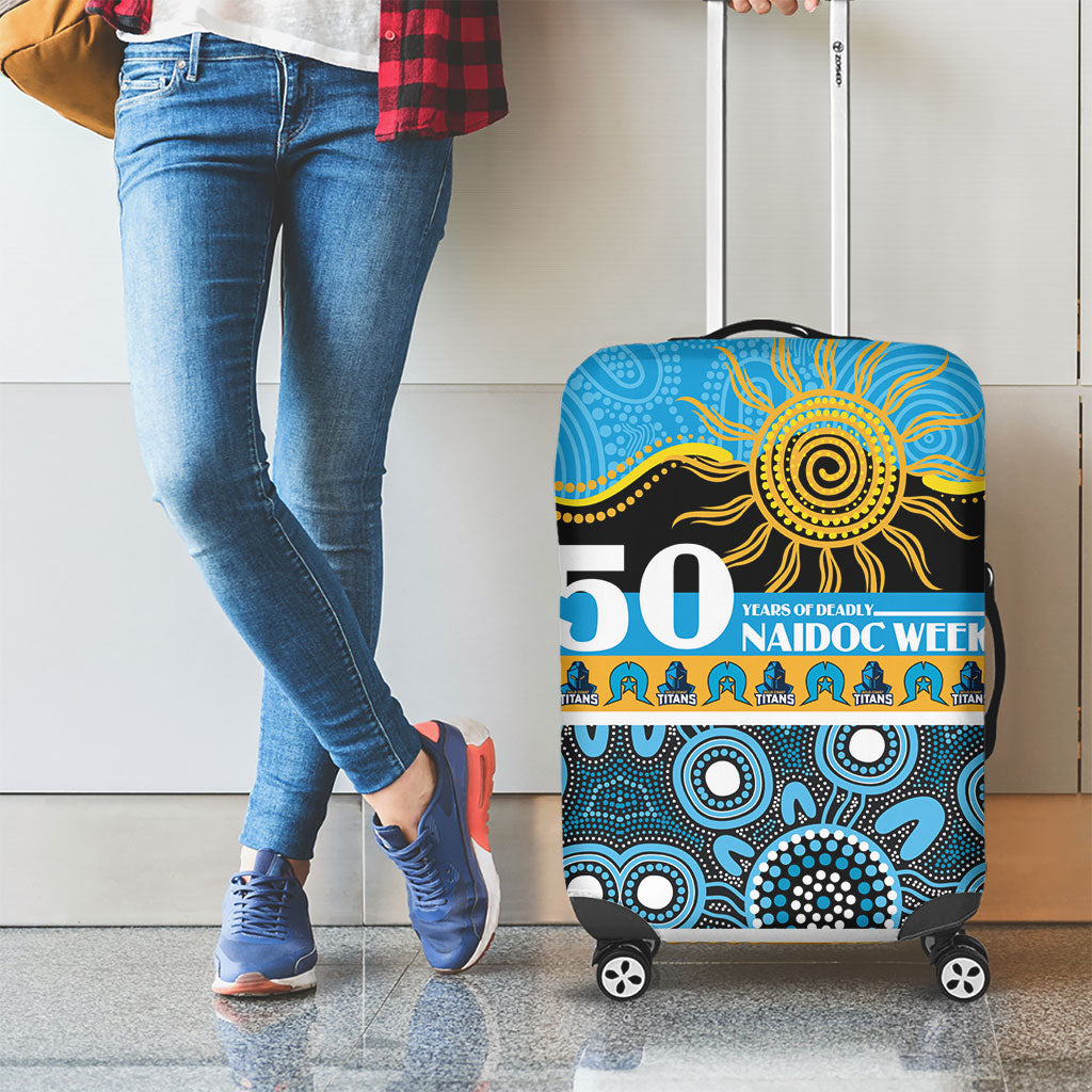 Titans NAIDOC Week Luggage Cover Aboriginal Torres Strait Islanders Vibe