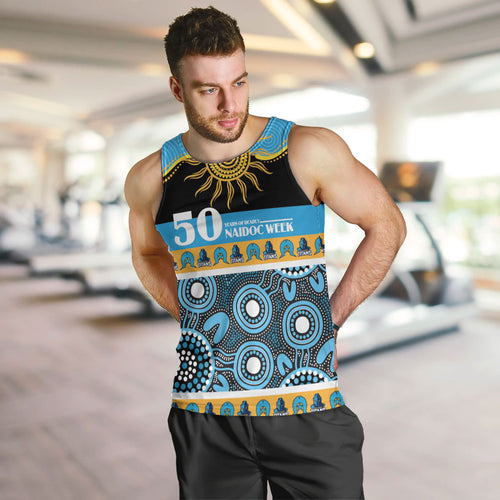 Titans NAIDOC Week Personalised Men Tank Top Aboriginal Torres Strait Islanders Vibe