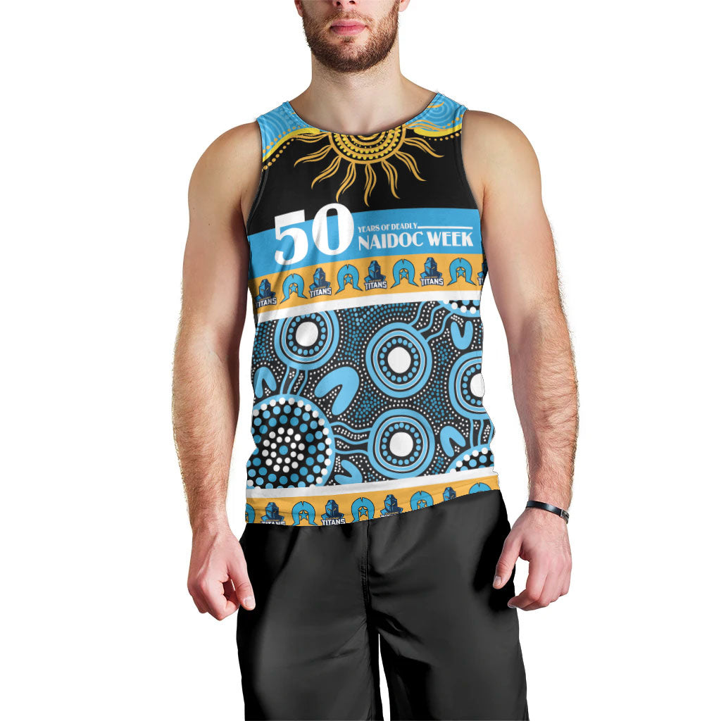 Titans NAIDOC Week Personalised Men Tank Top Aboriginal Torres Strait Islanders Vibe