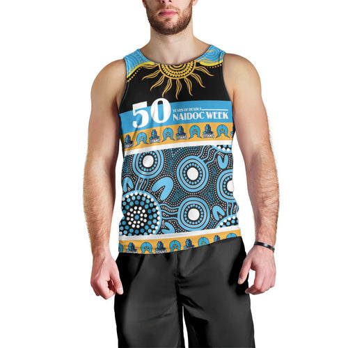 Titans NAIDOC Week Personalised Men Tank Top Aboriginal Torres Strait Islanders Vibe