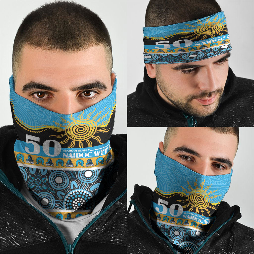 Titans NAIDOC Week Neck Gaiter Aboriginal Torres Strait Islanders Vibe