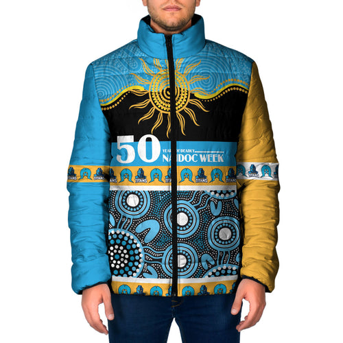 Titans NAIDOC Week Personalised Padded Jacket Aboriginal Torres Strait Islanders Vibe