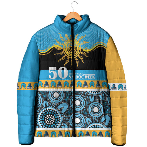 Titans NAIDOC Week Personalised Padded Jacket Aboriginal Torres Strait Islanders Vibe
