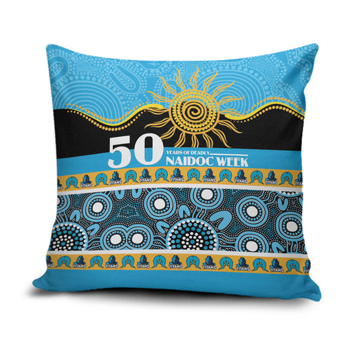 Titans NAIDOC Week Pillow Cover Aboriginal Torres Strait Islanders Vibe