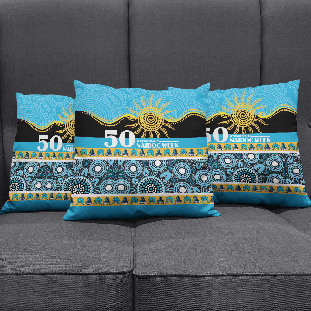 Titans NAIDOC Week Pillow Cover Aboriginal Torres Strait Islanders Vibe