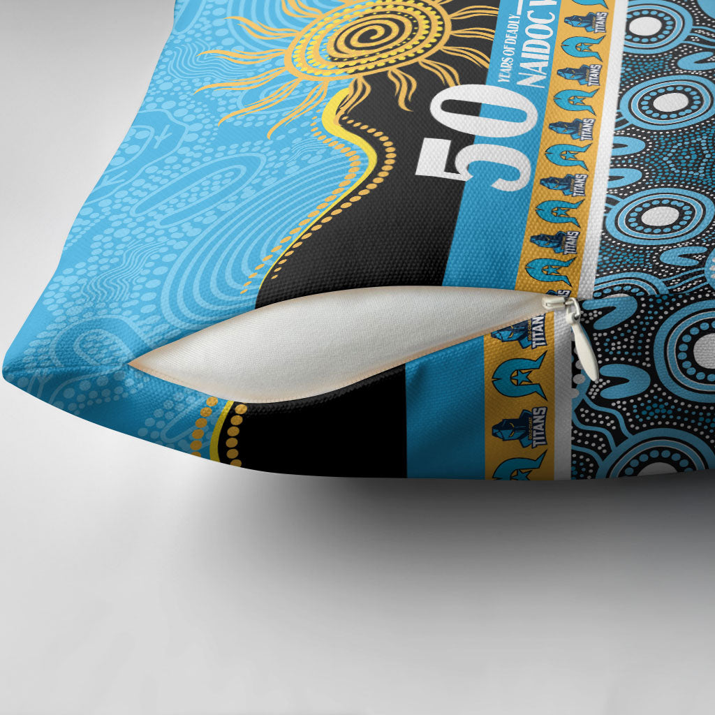 Titans NAIDOC Week Pillow Cover Aboriginal Torres Strait Islanders Vibe
