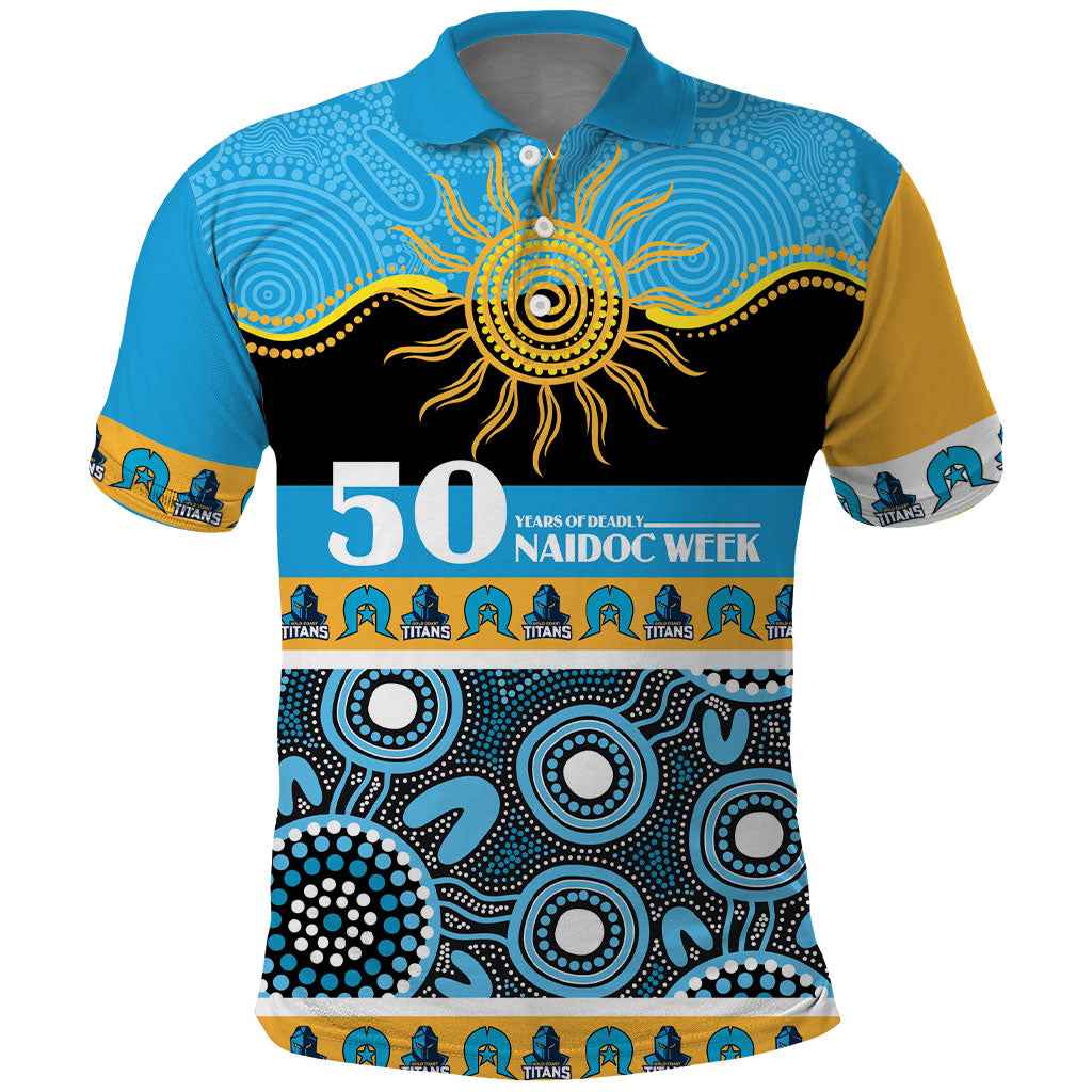 Titans NAIDOC Week Personalised Polo Shirt Aboriginal Torres Strait Islanders Vibe