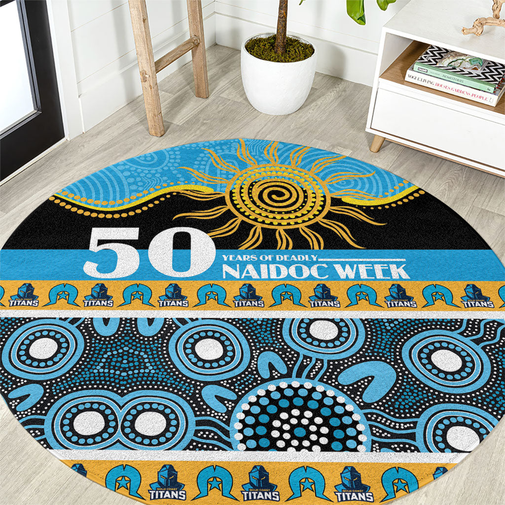 Titans NAIDOC Week Round Carpet Aboriginal Torres Strait Islanders Vibe