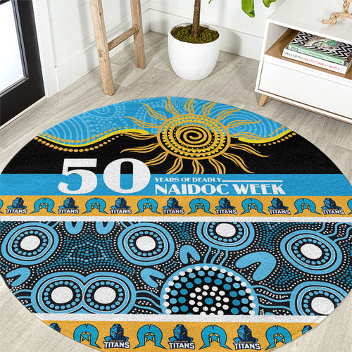 Titans NAIDOC Week Round Carpet Aboriginal Torres Strait Islanders Vibe