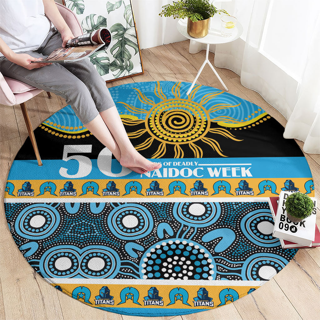 Titans NAIDOC Week Round Carpet Aboriginal Torres Strait Islanders Vibe