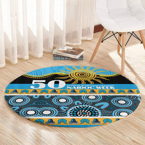 Titans NAIDOC Week Round Carpet Aboriginal Torres Strait Islanders Vibe