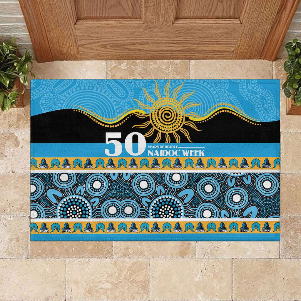 Titans NAIDOC Week Rubber Doormat Aboriginal Torres Strait Islanders Vibe
