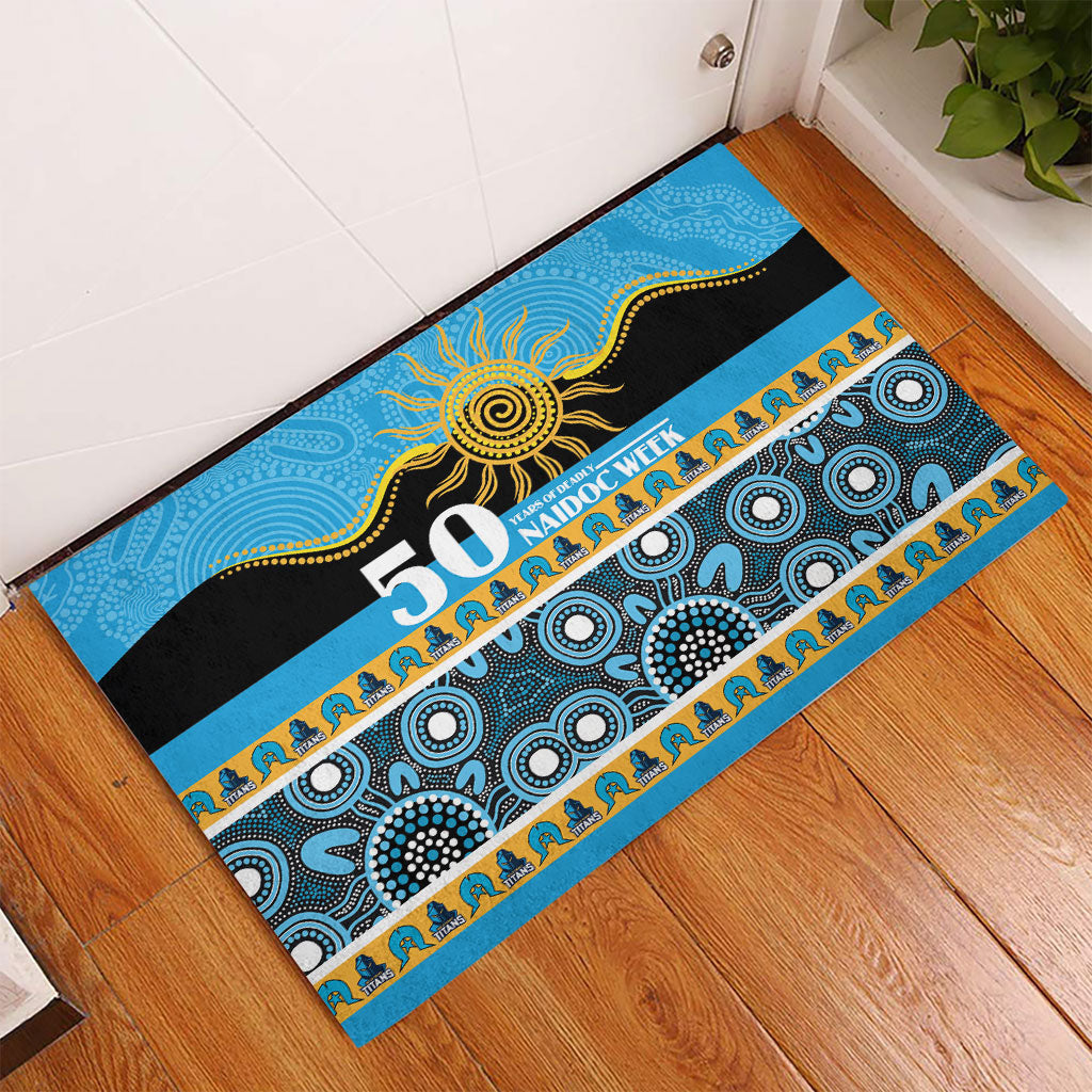 Titans NAIDOC Week Rubber Doormat Aboriginal Torres Strait Islanders Vibe
