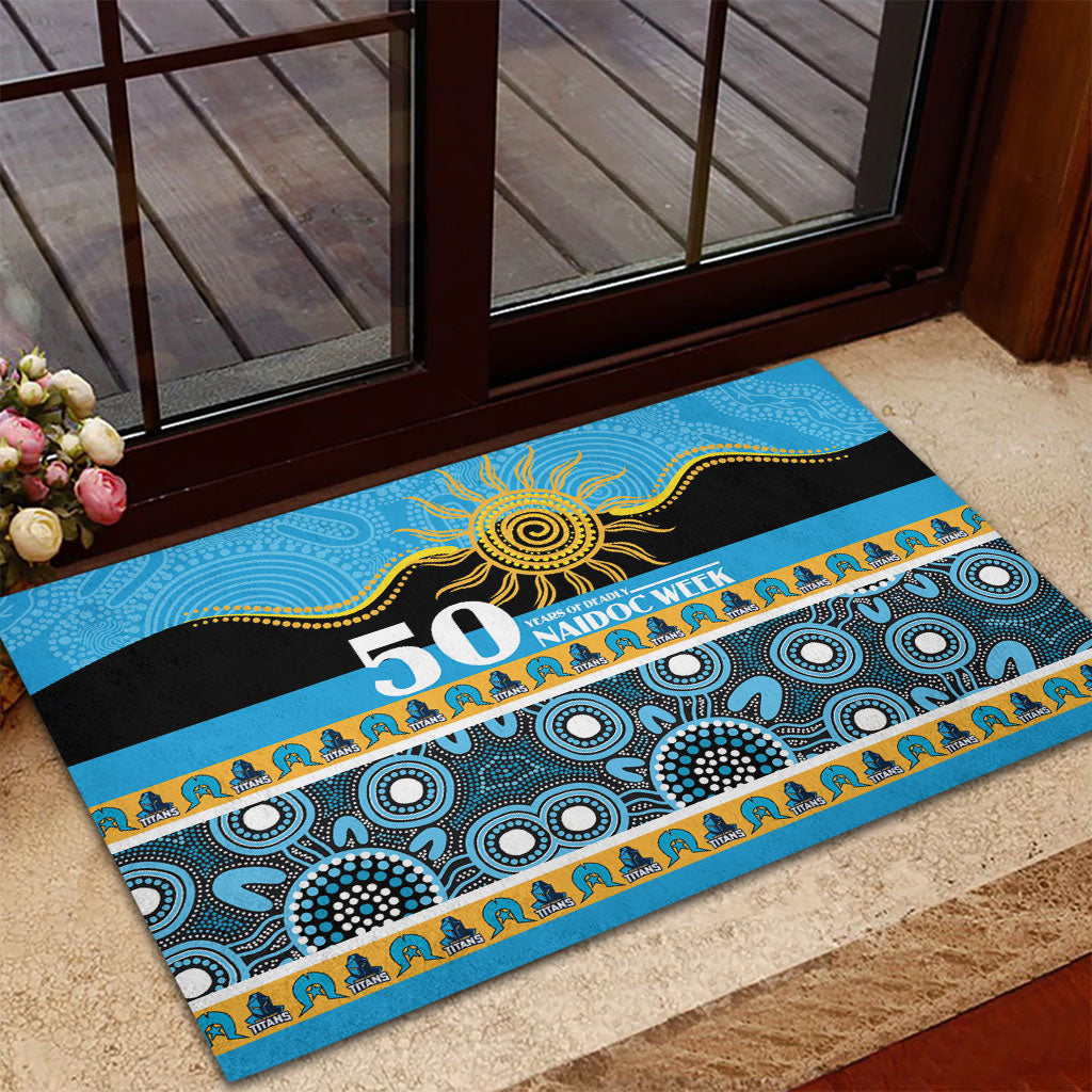 Titans NAIDOC Week Rubber Doormat Aboriginal Torres Strait Islanders Vibe