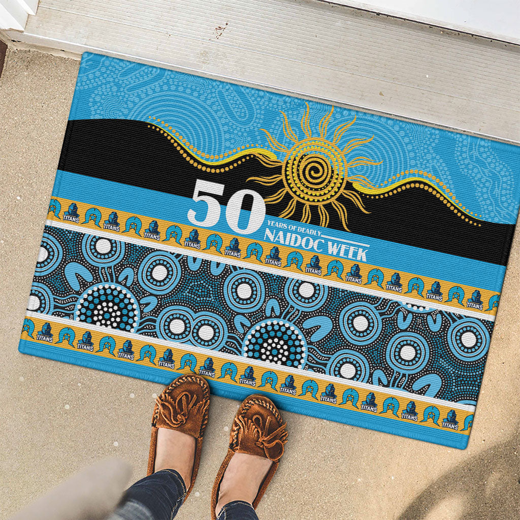Titans NAIDOC Week Rubber Doormat Aboriginal Torres Strait Islanders Vibe