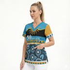 Titans NAIDOC Week Personalised Scrub Top Aboriginal Torres Strait Islanders Vibe