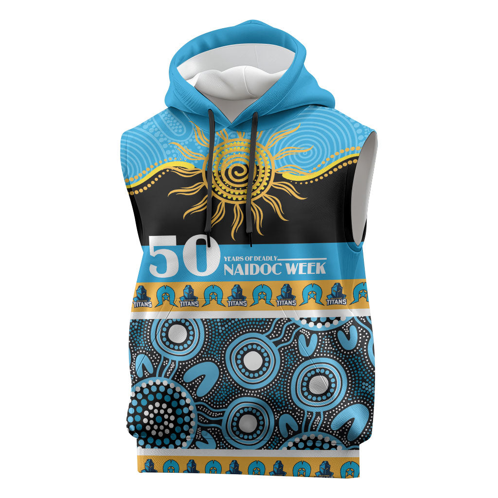 Titans NAIDOC Week Personalised Sleeveless Hoodie Aboriginal Torres Strait Islanders Vibe