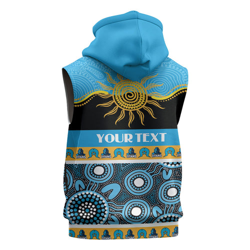 Titans NAIDOC Week Personalised Sleeveless Hoodie Aboriginal Torres Strait Islanders Vibe
