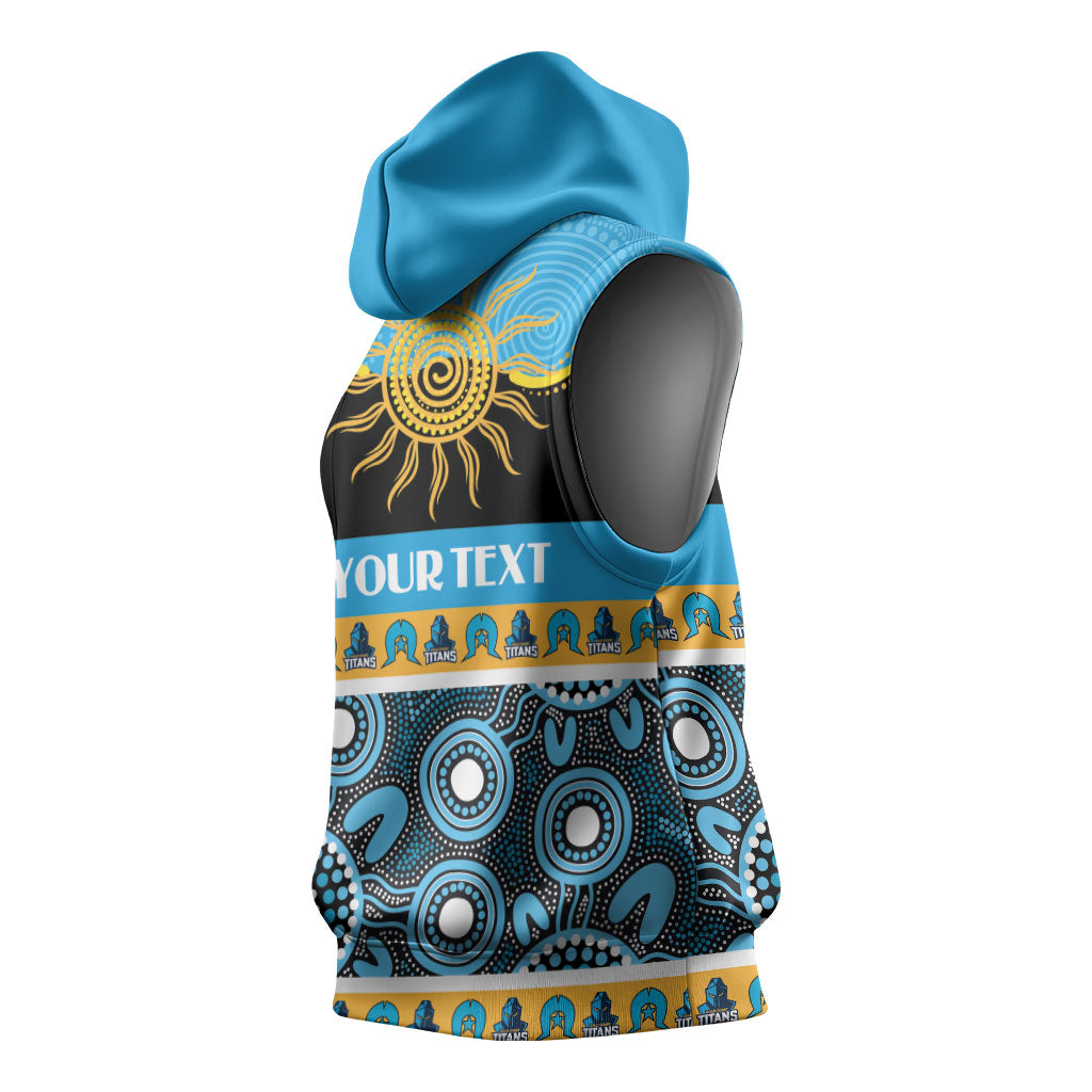 Titans NAIDOC Week Personalised Sleeveless Hoodie Aboriginal Torres Strait Islanders Vibe