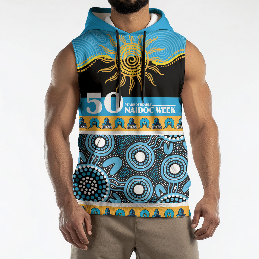 Titans NAIDOC Week Personalised Sleeveless Hoodie Aboriginal Torres Strait Islanders Vibe