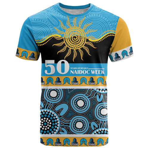 Titans NAIDOC Week Personalised T Shirt Aboriginal Torres Strait Islanders Vibe