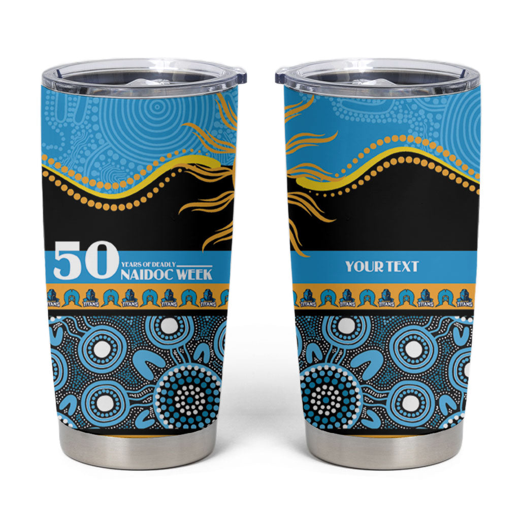 Titans NAIDOC Week Personalised Tumbler Cup Aboriginal Torres Strait Islanders Vibe