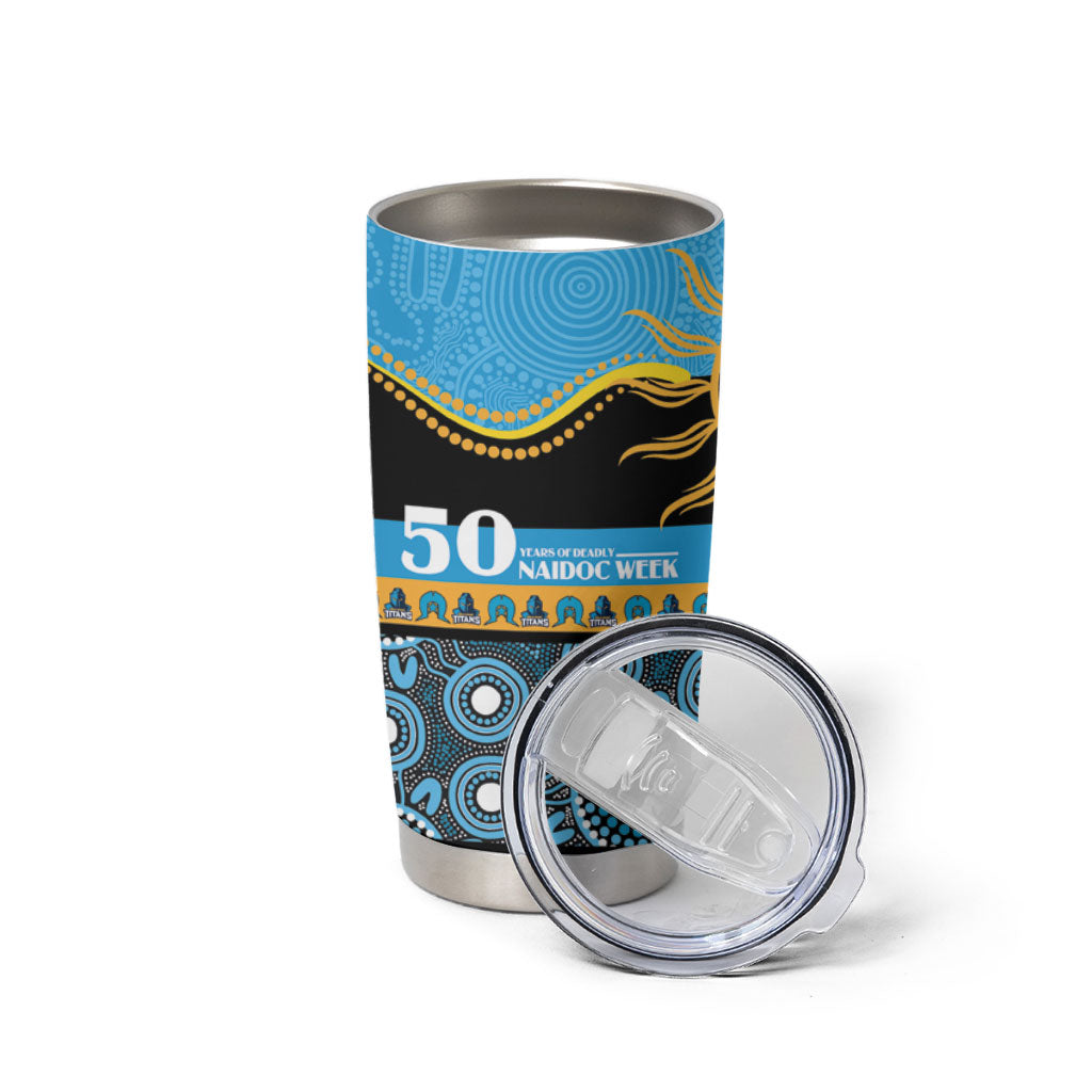 Titans NAIDOC Week Personalised Tumbler Cup Aboriginal Torres Strait Islanders Vibe