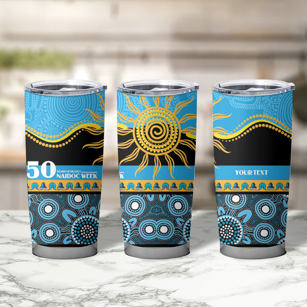 Titans NAIDOC Week Personalised Tumbler Cup Aboriginal Torres Strait Islanders Vibe