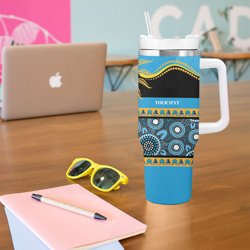 Titans NAIDOC Week Personalised Tumbler With Handle Aboriginal Torres Strait Islanders Vibe