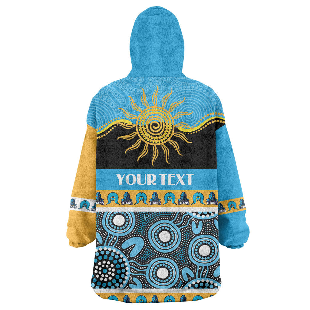 Titans NAIDOC Week Personalised Wearable Blanket Hoodie Aboriginal Torres Strait Islanders Vibe