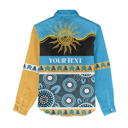 Titans NAIDOC Week Personalised Women Casual Shirt Aboriginal Torres Strait Islanders Vibe