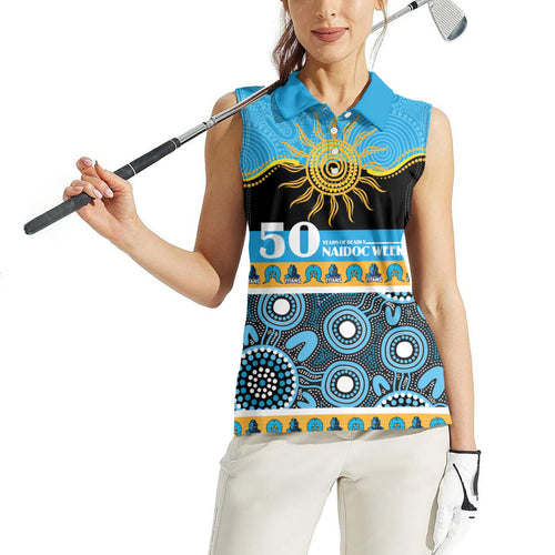 Titans NAIDOC Week Personalised Women Sleeveless Polo Shirt Aboriginal Torres Strait Islanders Vibe
