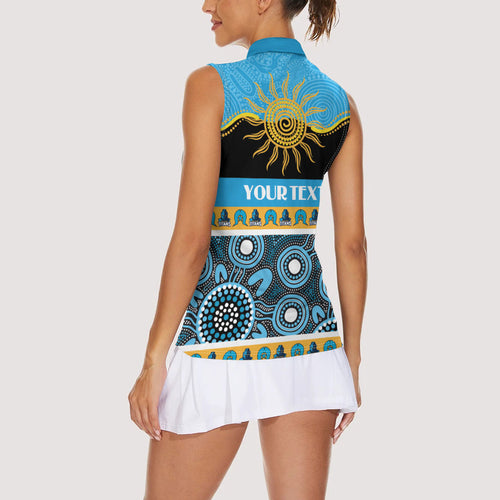 Titans NAIDOC Week Personalised Women Sleeveless Polo Shirt Aboriginal Torres Strait Islanders Vibe