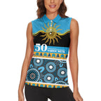Titans NAIDOC Week Personalised Women Sleeveless Polo Shirt Aboriginal Torres Strait Islanders Vibe
