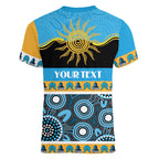 Titans NAIDOC Week Personalised Women V-Neck T-Shirt Aboriginal Torres Strait Islanders Vibe