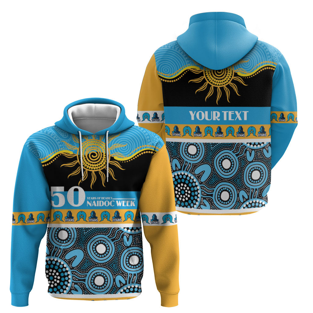 Titans NAIDOC Week Personalised Zip Hoodie Aboriginal Torres Strait Islanders Vibe