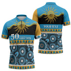 Titans NAIDOC Week Personalised Zipper Polo Shirt Aboriginal Torres Strait Islanders Vibe