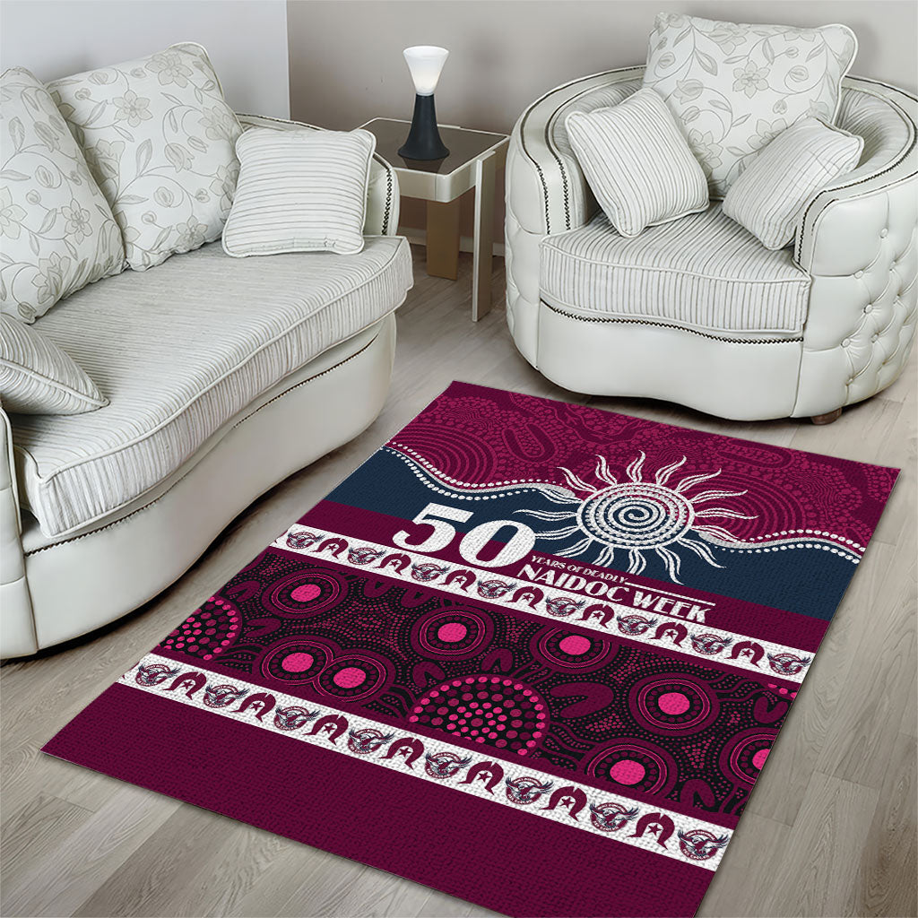 Sea Eagles NAIDOC Week Area Rug Aboriginal Torres Strait Islanders Vibe