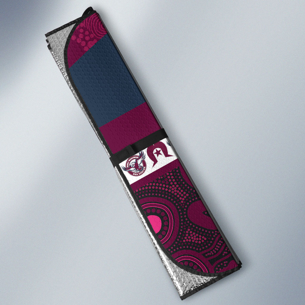 Sea Eagles NAIDOC Week Auto Sun Shade Aboriginal Torres Strait Islanders Vibe