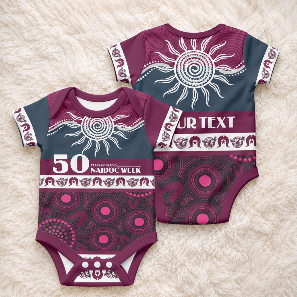 Sea Eagles NAIDOC Week Personalised Baby Onesie Aboriginal Torres Strait Islanders Vibe