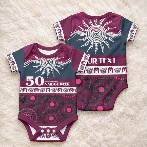 Sea Eagles NAIDOC Week Personalised Baby Onesie Aboriginal Torres Strait Islanders Vibe