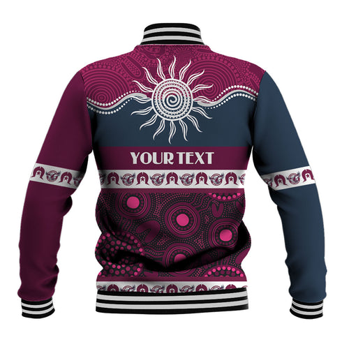 Sea Eagles NAIDOC Week Personalised Baseball Jacket Aboriginal Torres Strait Islanders Vibe