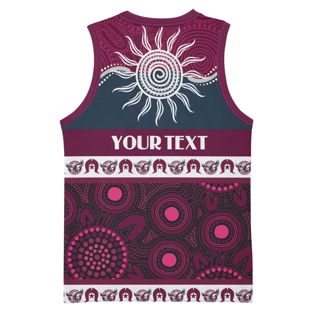 Sea Eagles NAIDOC Week Personalised Basketball Jersey Aboriginal Torres Strait Islanders Vibe