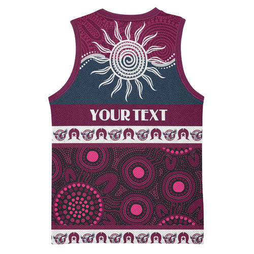 Sea Eagles NAIDOC Week Personalised Basketball Jersey Aboriginal Torres Strait Islanders Vibe