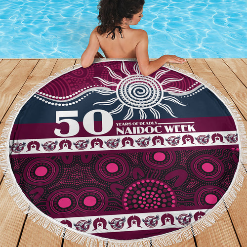 Sea Eagles NAIDOC Week Beach Blanket Aboriginal Torres Strait Islanders Vibe