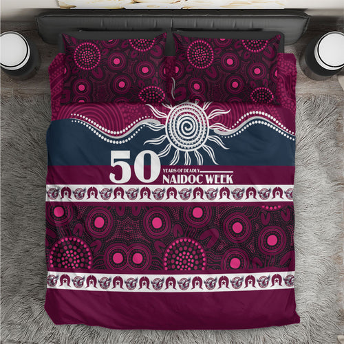 Sea Eagles NAIDOC Week Bedding Set Aboriginal Torres Strait Islanders Vibe