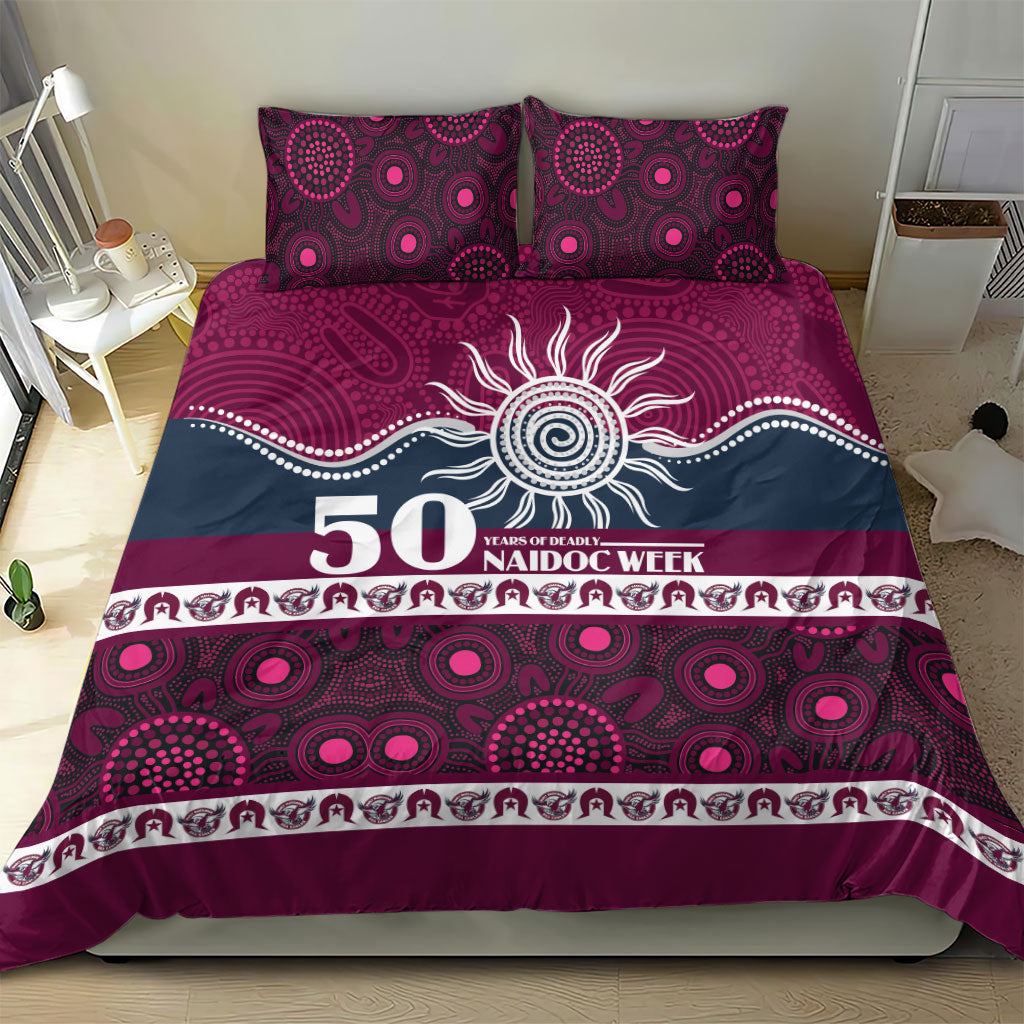 Sea Eagles NAIDOC Week Bedding Set Aboriginal Torres Strait Islanders Vibe