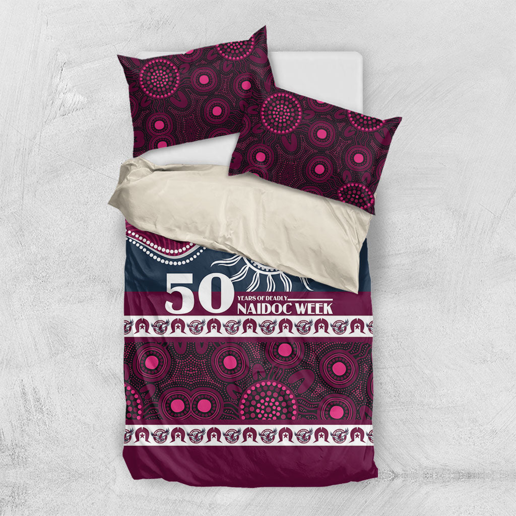 Sea Eagles NAIDOC Week Bedding Set Aboriginal Torres Strait Islanders Vibe