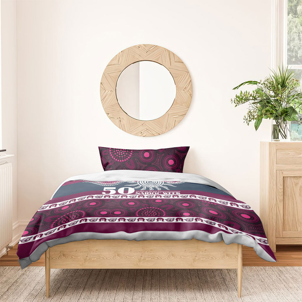 Sea Eagles NAIDOC Week Bedding Set Aboriginal Torres Strait Islanders Vibe